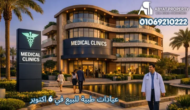 عيادات طبية للبيع في 6 اكتوبر